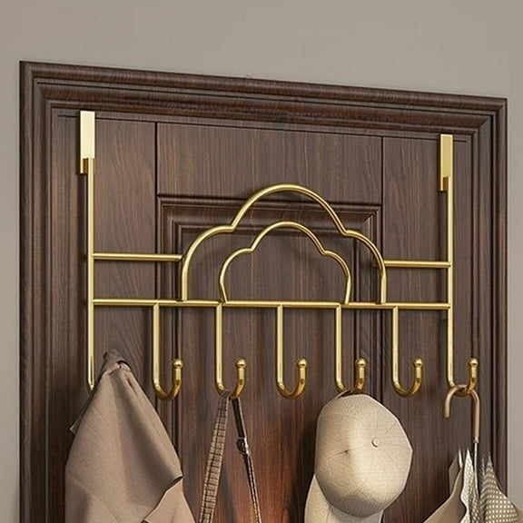 Over the Door Hooks Heavy Duty Hooks for Hanging Over Door Towel Rack Over Door Hangers Shelves Coat Hooks Door Storage Organizer For Bathroom,Bedroom Kitchen or Laundry Room 16.14x8.66in