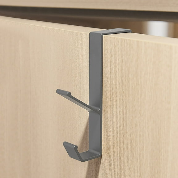 Over The Door Hooks Heavy Duty Metal Hooks for Hanging for Garlang Wreath Towel Robe Bedroom Storage And Organization Clothes Hook No Punching Double Hook Wall Hanging Hook