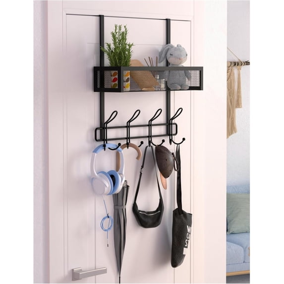 Over the Door Hooks Organizer Storage - Over the Door Hanger for Coat ...