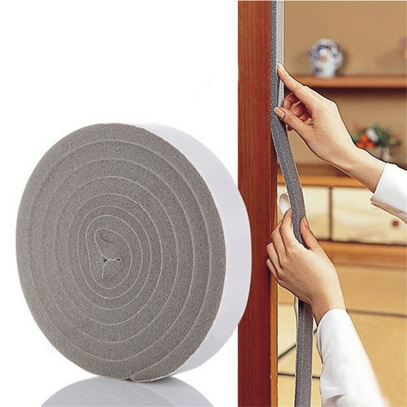 Door Insulation Strip Ecohintz Foam Door & Window Insulation Seal Strip - Noise Reduction & Draft Excluder Tape, Self-Adhesive for Energy Saving, Home Comfort & Soundproofing, Draft Stopper