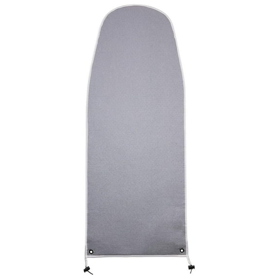 Over The Door Ironing Board Cover & Replacement Pad 42 x 14 - Italian Homz Door Mounted Ironing Board with Grommets - 3 Layers - AlumiTek Coated Gray Color with Pull Bungee Cord Fit System 42x14