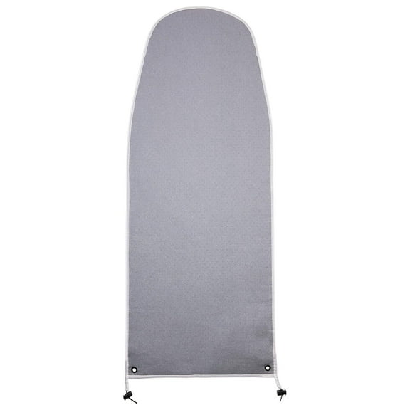 Over The Door Ironing Board Cover & Replacement Pad 42 x 14 - Italian Homz Door Mounted Ironing Board with Grommets - 3 Layers - AlumiTek Coated Gray Color with Pull Bungee Cord Fit System 42x14