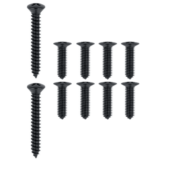 Door Jamb Sill Plate Black Screw Set 1982-1992 Firebird/Trans AM and Camaro