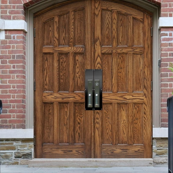 Door Kick Plate, Aluminum Plate for Decor, Black