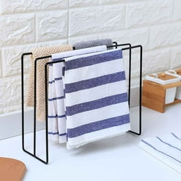 Standing Towel Rack Kitchen Countertop Dishcloth Drying Dack Plastic Foldable Storage Rack for Kitchen Bathroom Vanity