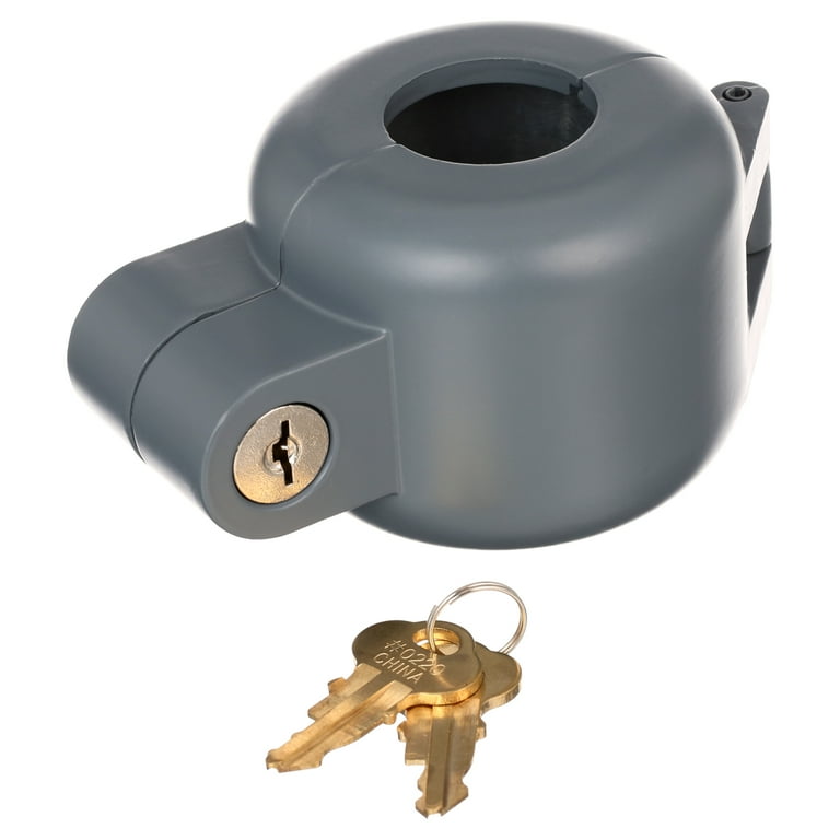 Door Knob Lock-Out Device, Diecast Construction, Gray Painted Color, Keyed Alike Door Knob Lock-Out Device, Diecast Construction, Gray Painted Color, Keyed Alike