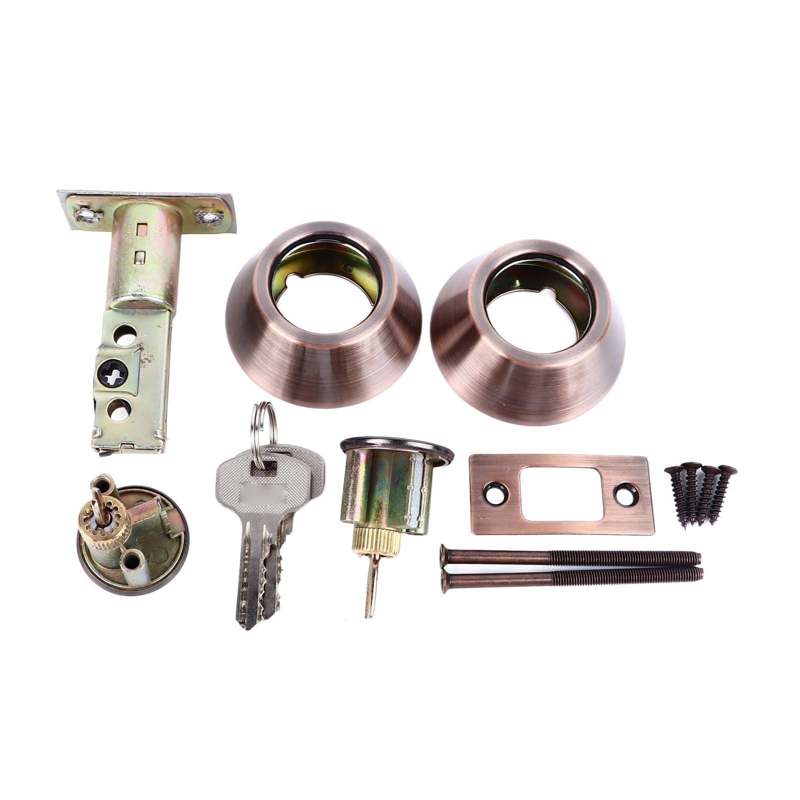 Door Knob Lock Universal Protection Entrance Keyed Double Side Interior Door Knob Lock for Home