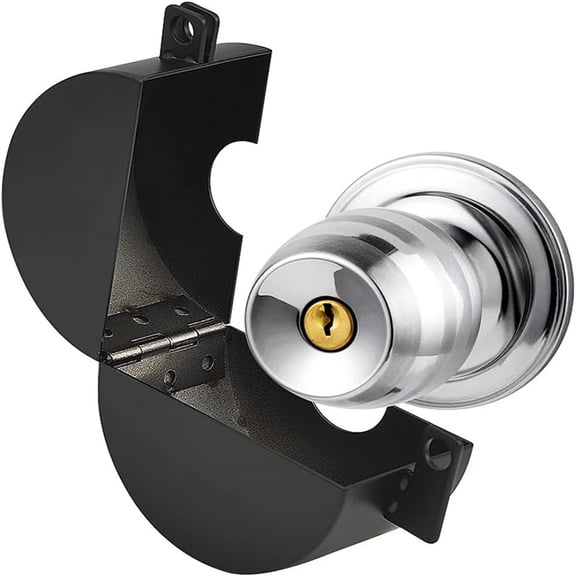 Door Knob Lockout Device, Cover to Disable The Doorknob/Faucet/Valve, Prevents Turning of Door Knob and Access to Keyhole, Prevents Operating The Knob (Without Padlock)