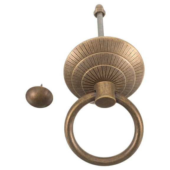 Door Knob Old Knobs Wireless Bell Doorbell Knockers for Front Black Handle Golden