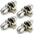 thumbnail image 1 of Door Knob Versa Satin Nickel Passage 4 Pack by Villar Home Designs, 1 of 8