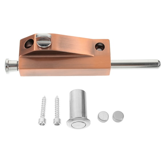 Door Latch Barn Bolt Slide Barrel Sliding Lock Bolts Aluminum Alloy Framed Spring Pin