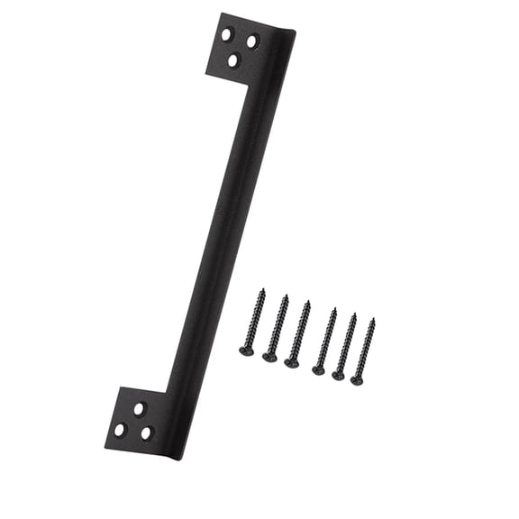 Door Latch Guard Plate Latch Protect Cover for Left or Right Hand Doors Invisible L Shaped Outswing Door Security Protector 11Inch