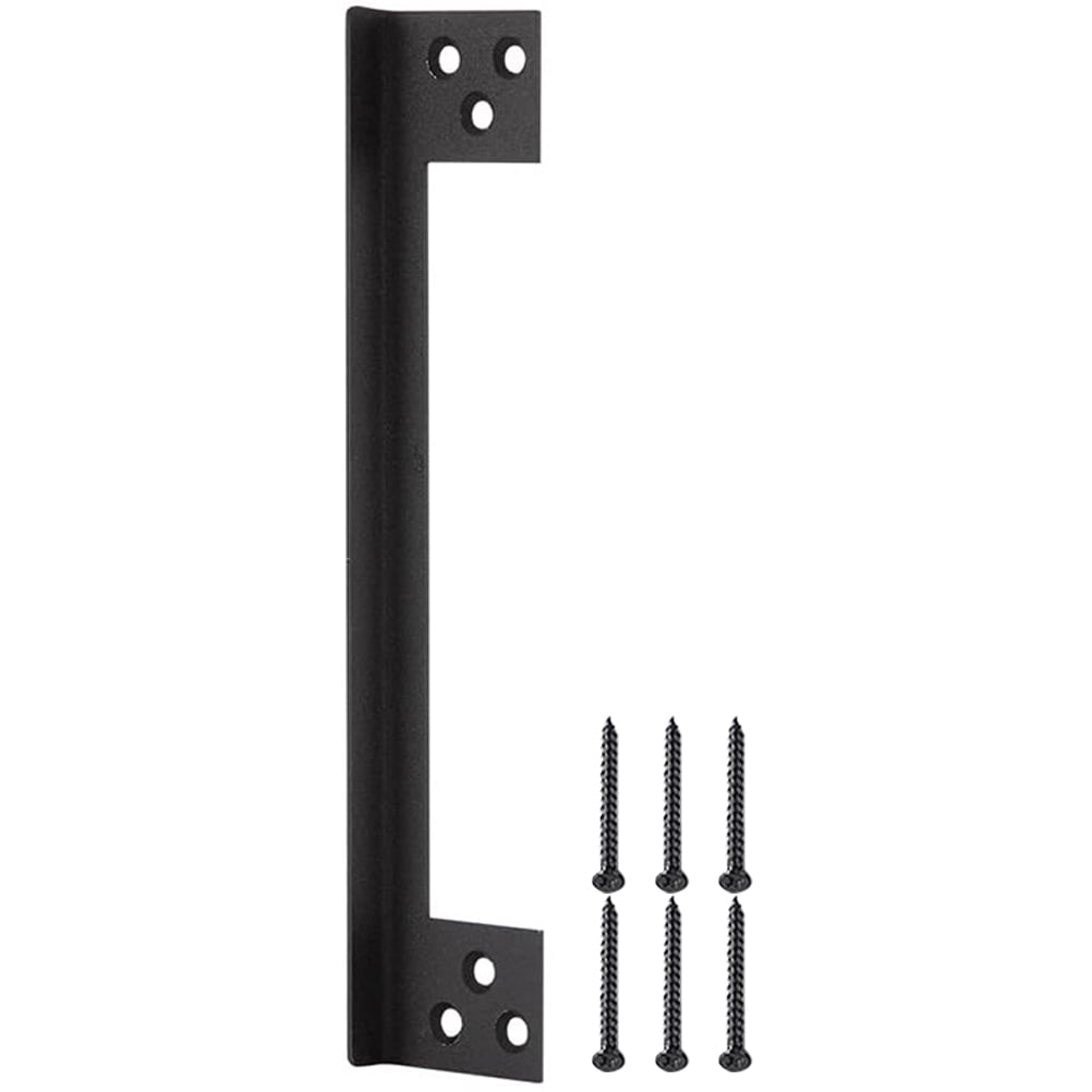 Door Latch Guard Plate Outswing Door Security Protection Plate LShaped