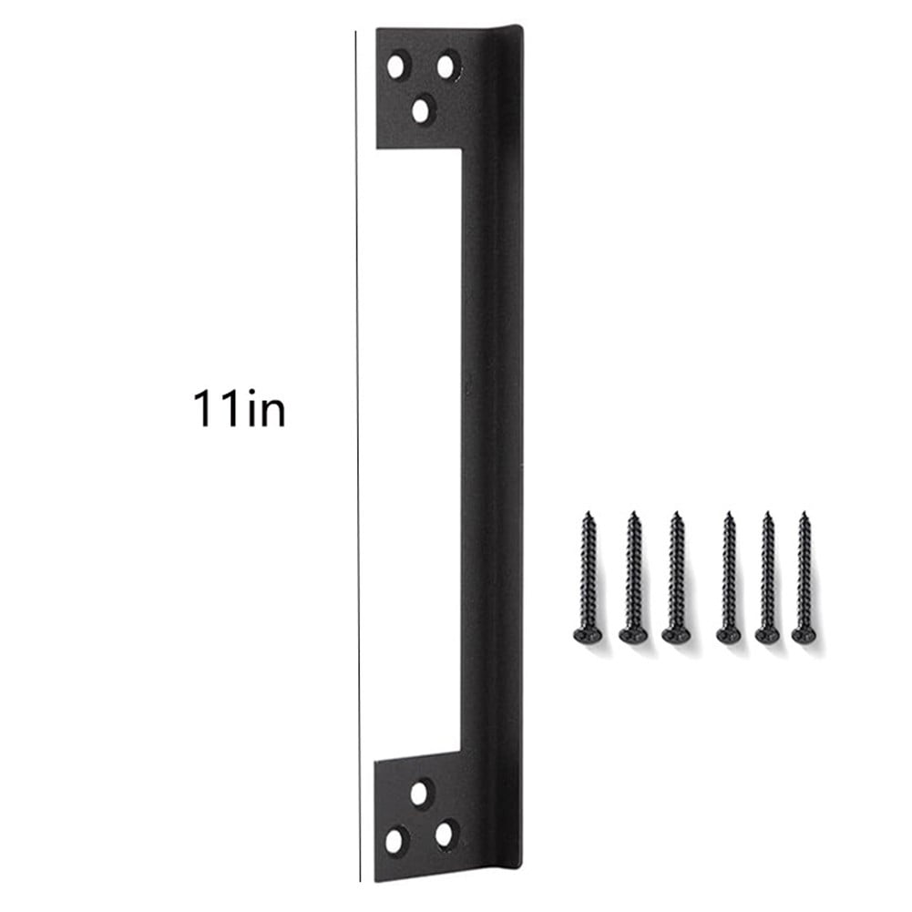 Door Latch Guard Plate, Outswing Door Security Protector, LShaped Door