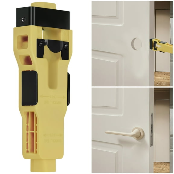 Door Latch Mortise Tool Impact Resistance Non Slip Textured Surface Latch Tongue and Groove Kit for 1-3/4 1-3/8 Inch Thick Door