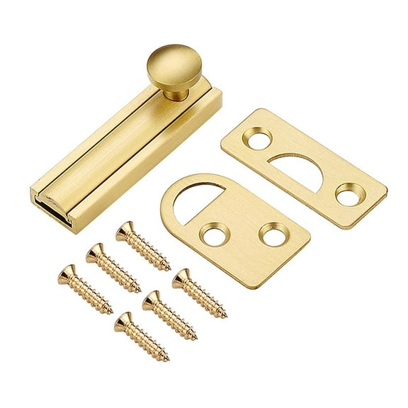 Door Latch Sliding Lock Bolt Latch Hasp Staple Gate Safety Lock Bedroom Bathroom Home Security Hardware Slide Latch