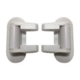 thumbnail image 1 of Door Lever Lock (2 Pack),Prevents Toddlers From Opening Doors, Door Handle Lock for Anti Opening, Durable Safe Material Strong Adhesive, No Drill Tool Needed Easy to Install,3''x4.7''(White), 1 of 2