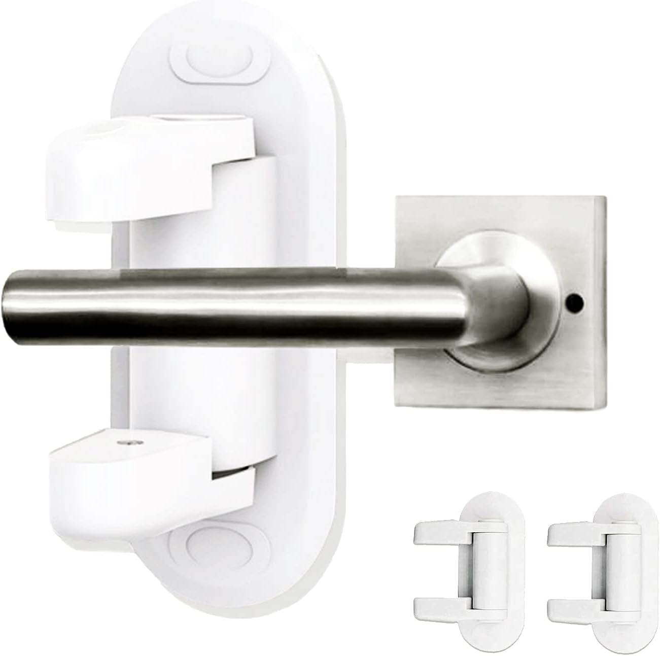 Door Lever Lock, Child Proof Door Lever Lock, 2 Pack Lever Handle Lock Improved Child Proof