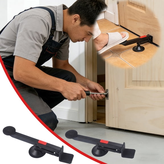 Door Lifting Pedal Steel Durable Robust Pedal Operated Hands Free Precise Adjustment Door Installation Alignment Hinge Work Professional DIY Use