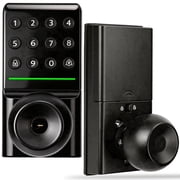 Door Lock,Blacksmith Electronic Door Lock with Knob Handle,Keypad Smart Door Lock for Home,Black