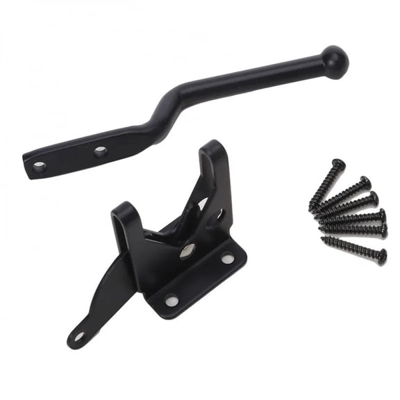 Door Lock Buckle Guard Latch Bolt Hinge Bolt Iron Bolt Toggle Latch Sliding Barn Door Bolt Black Galvanized Iron Right Barn Lock