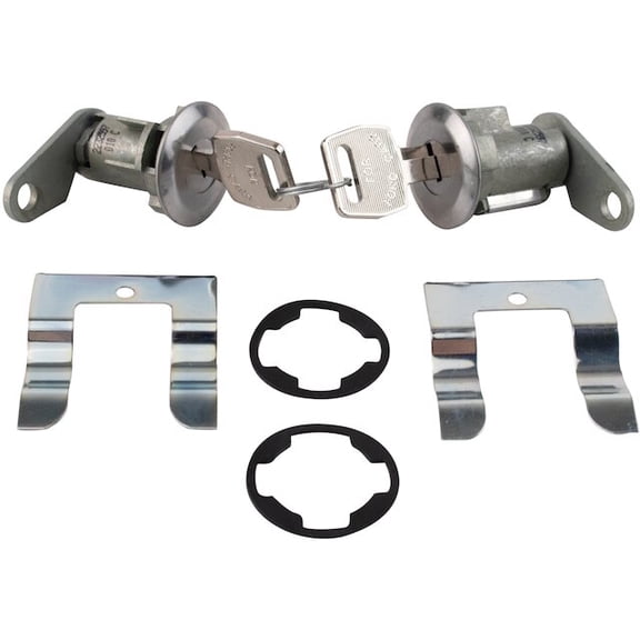 Door Lock Cylinder 2 Piece - Compatible with 1971 - 1980 Ford Pinto 1972 1973 1974 1975 1976 1977 1978 1979