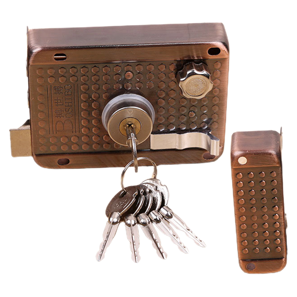 Door Lock Double Locking Hotel Deadbolt Chain Heavy Duty Bolts Latch