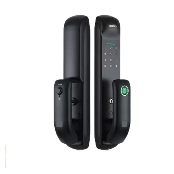 Door Lock, Electronic Smart Door Lock Tuya Or TTlock APP Frosted Panel Fingerprint Lock /Password/IC Card/Key Unlock For Home ,Easy to Install