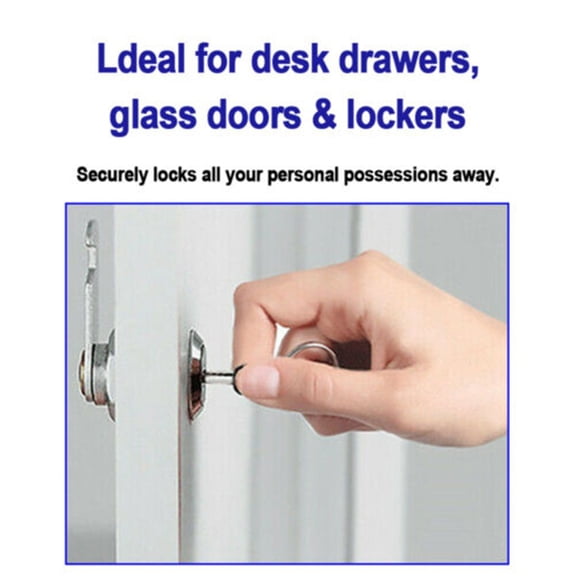 Door Lock For Cabinet Mailbox Drawer Cupboard Locker 16/20/25/30Mm+2 Key