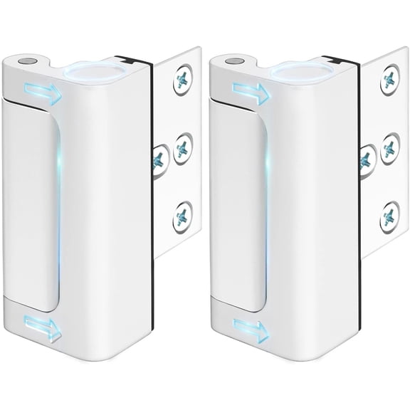 Door Lock for Front Door Safety - Door Reinforcement Locks Proof for Doors Latches for Top of Inside Childproof Flip for Night Bedrooms Apartment Add Extra Lock