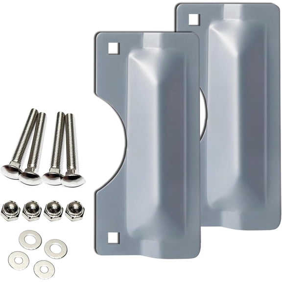 Door Lock Guard Cover - Prevents Forced Entry, Steel Door Lock Guard Cover for Outswing Doors, Door Lock Guard, Front Door Security Device, Easy Installation, 3 Inch by 7 Inch
