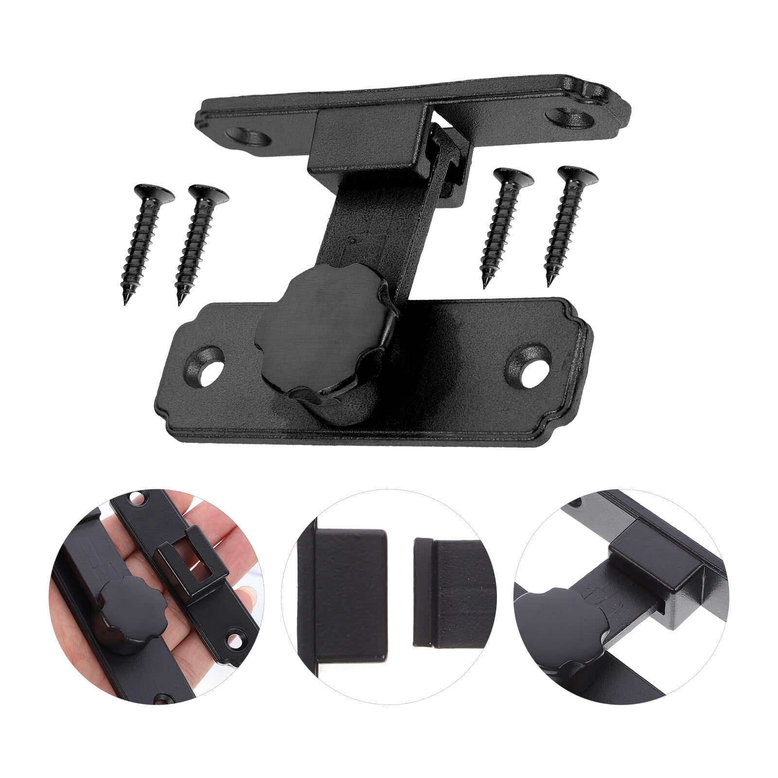 Door Lock Latch 90 Degree Pocket Door Lock Stainless Steel Sliding Door