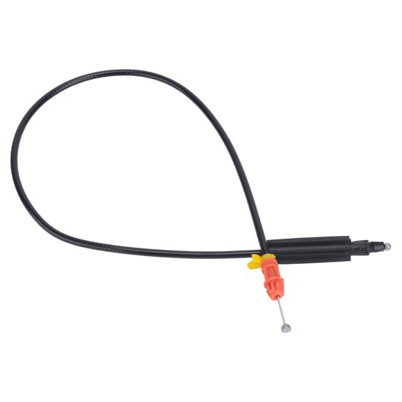 Door Lock Linkage Replacement Cable with Black Outer Sheath, Ends, and Retaining Hardware for Interior Handle Connection Repair 22862026