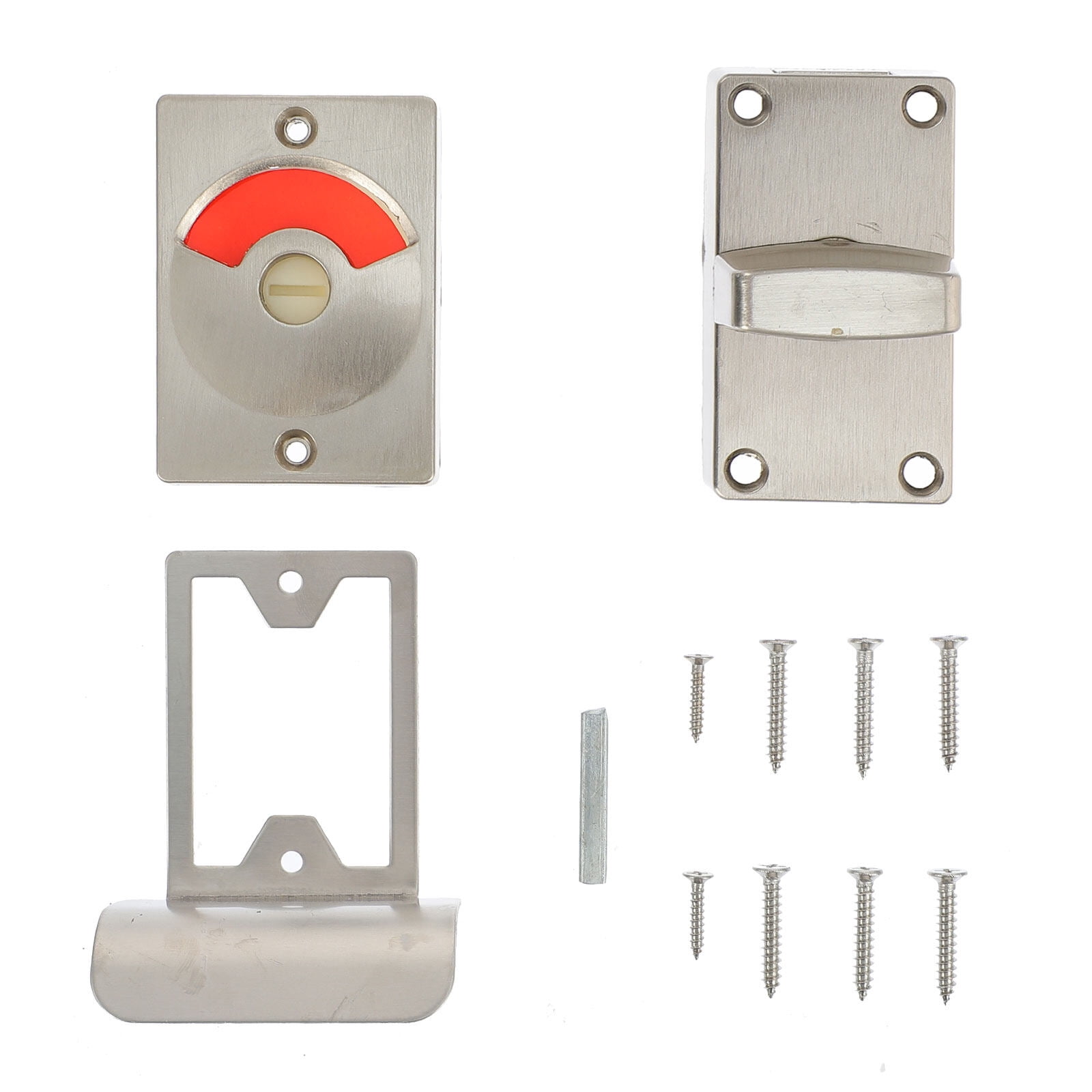 Door Lock Public Toilet Partition Latch Indicator Bolt Bathroom