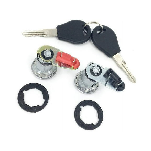 Door Lock Set with Keys - Left and Right - Compatible with 1986 - 1991 Nissan D21 1987 1988 1989 1990