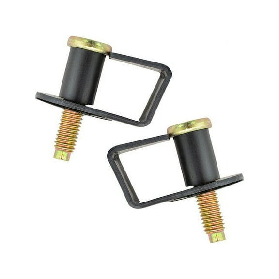 Door Lock Striker Plate Bolt Set 2 Piece Set - Compatible with 1980 - 1991 Ford E-350 Econoline Club Wagon 1981 1982 1983 1984 1985 1986 1987 1988 1989 1990