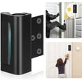 thumbnail image 1 of Door Lock, Upgraded  Door Reinforcement Lock, 3" Withstands 1000 lbs of Impact for Inward Swing Doors, Defender Door Locks for  Safety,  Unauthorized Entry (Black), 1 of 6