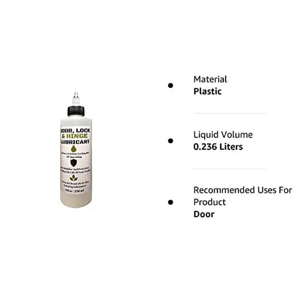 Door, Lock, and Hinge Lubricant 8 Oz Great for Sliding Doors