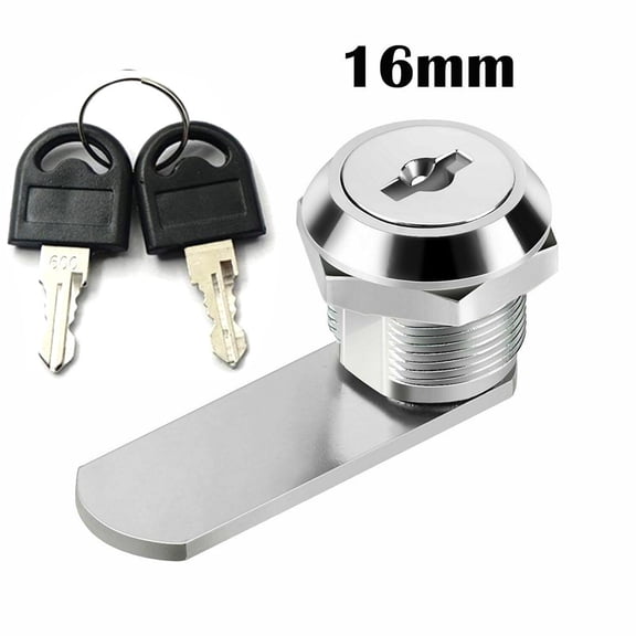 Door Lock for Cabinet, Mailbox, Locker with 2 Keys, Multiple Sizes Available