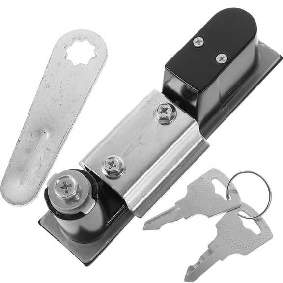 STRANDCHIC Multipurpose Electric Box Latch Black Aluminum Easy Install for Household and Commercial Use