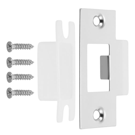 STRANDCHIC Door Strike Plate Durable Stainless Steel 1 Set 2.8X1.6X0.08In