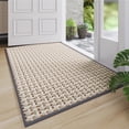 thumbnail image 1 of QiCaiJia Door Mat 17"x30", Gray Dirt Resistant and Absorbent, Non-Slip Rubber Backing Floor Mats, Easy Clean Low-Profile Doormat for Entryway, Front Door, Inside Entrance, 1 of 9