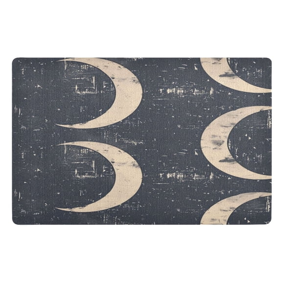 Door Mat 32x20 Inches Outdoor Doormats Bath Rugs Doormat Front Door Carpet Dust Cushion Porch Mat Living Room Mat Balcony Mat Kitchen Mat Grey Moon