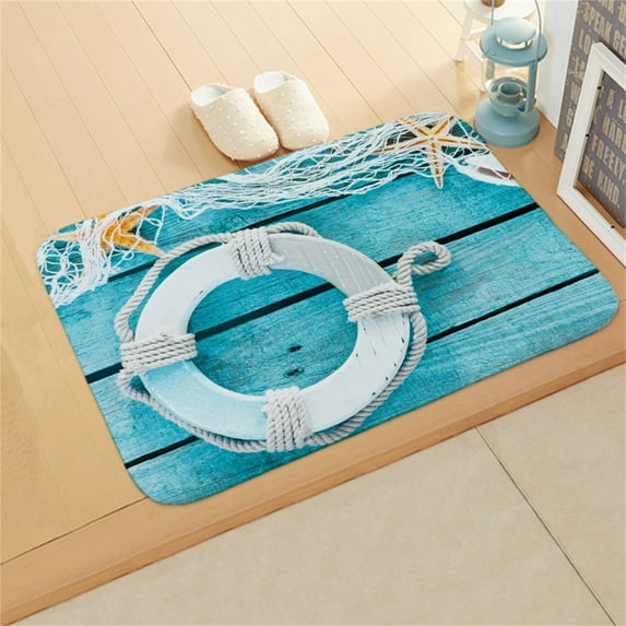 Door Mat Anti Slip Bath Floor Mat Front Porch Decor Rugs Multi-Functional Elegant Rug Outdoor Rug Quick-Drying Bathroom Rug Throw Rugs Entrance Floor Mat 23.62x15.75 Inch (1Pcs)