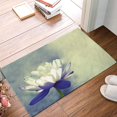 Door Mat for Bedroom Decor Lotus Flower Floor Mats Holiday Rugs for