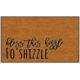 thumbnail image 1 of Door Mat Bless This Hizzle Fo'Shizzle Welcome Mats for Front Door Outdoor Funny Non Slip Entryway Home Decor Indoor Doormat Gift 16x24 Inch., 1 of 5