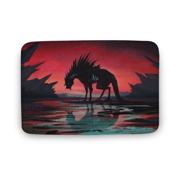 Door Mat Carpet Rug, Wolf House living room Doormat Cozy Home Decoration Bathroom , Welcome Doormat, Home Decor, Fun Welcome Mat,Indoor Doormat,Front Back Door Mat 17x30