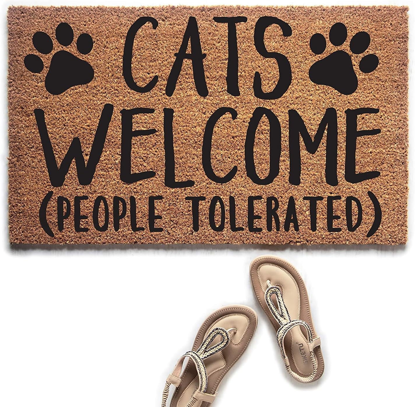 Door Mat Cats (People Tolerated) Doormat Mat Door