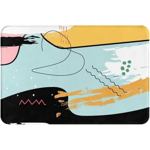 Door Mat Colorful Paint Brushes Doormat Entrance Rugs Spring Farmhouse Indoor Home Kitchen Bathroom Decorations 17x30 Inch.