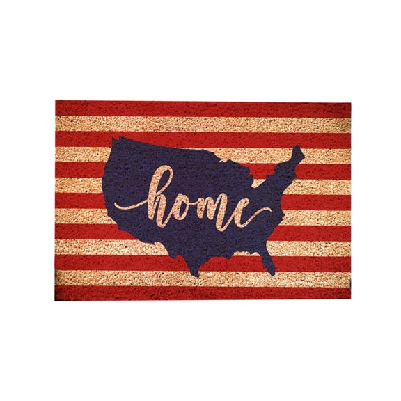 Door Mat Durable Door Mats Home Doormats Independence Day USA Map Doormat Coir Doormats with Non Slip Backing 4th of July Patriotic Door Mat Memorial Day Easy to Clean Entry Mat for Front Porch 16x24